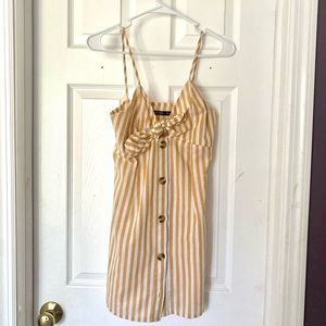 Nasty gal yellow stripe dress